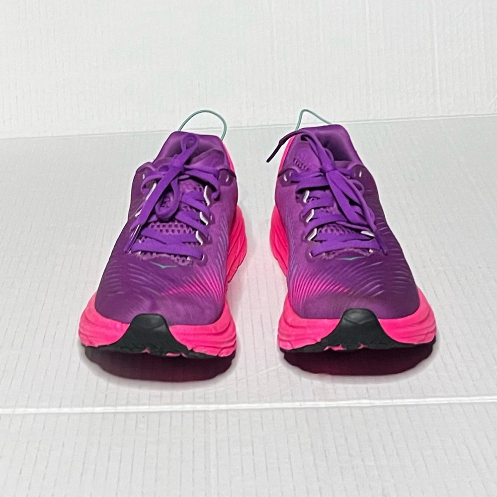 Hoka Women's Purple and Hot Pink Athletic Running Shoes - Picture 5 of 11